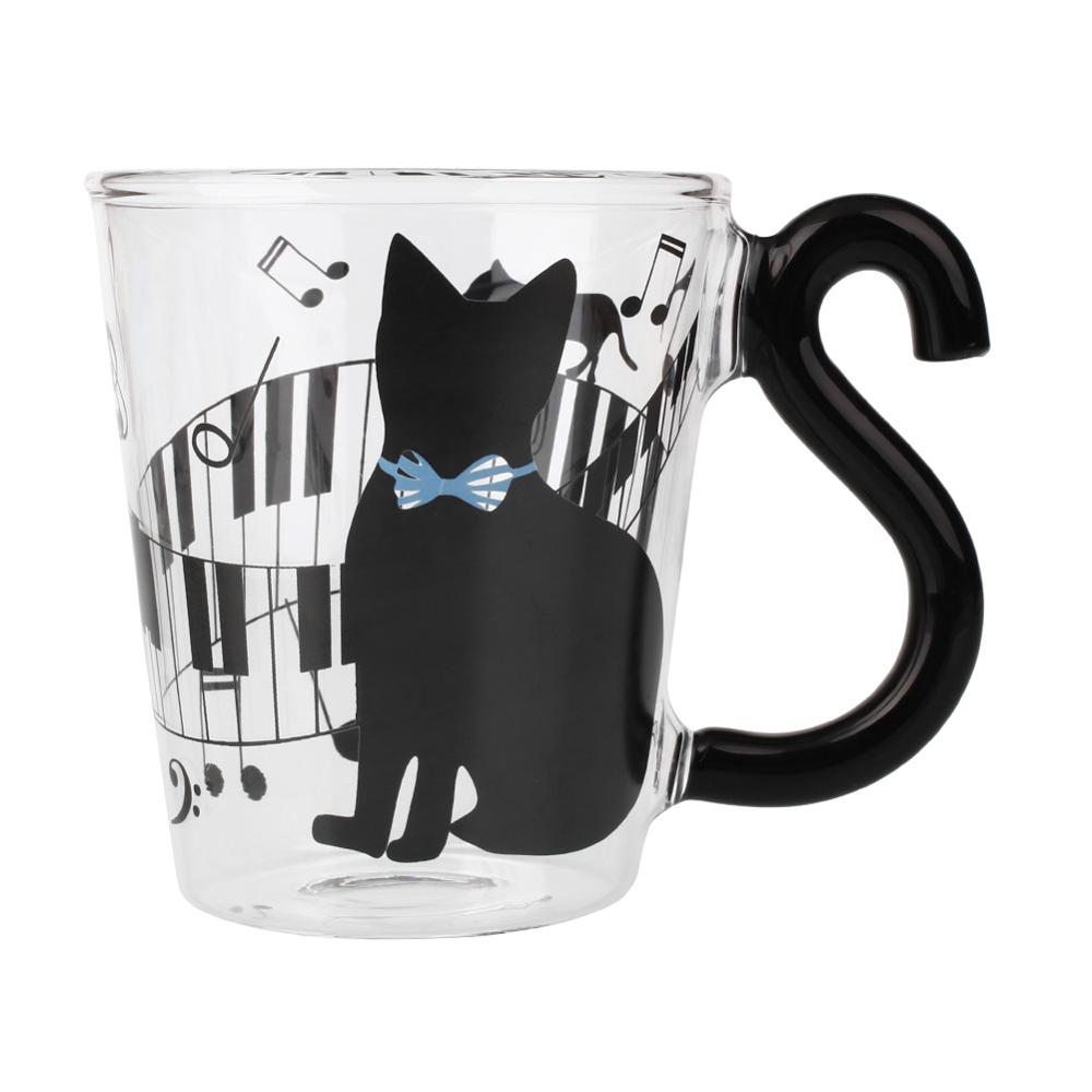 Cute Transparent Cat Cup