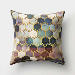 Marble Geometric Pillows